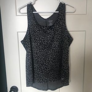 Leopard print workout tank